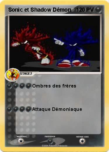 Pokemon Sonic et Shadow Démon