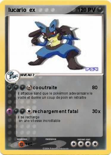 Pokemon lucario  ex