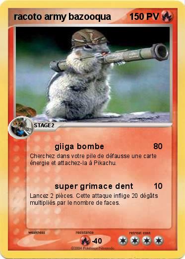 Pokemon racoto army bazooqua