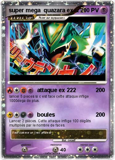 Pokemon super mega  quazara ex