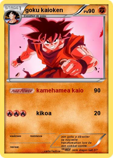 Pokemon goku kaioken