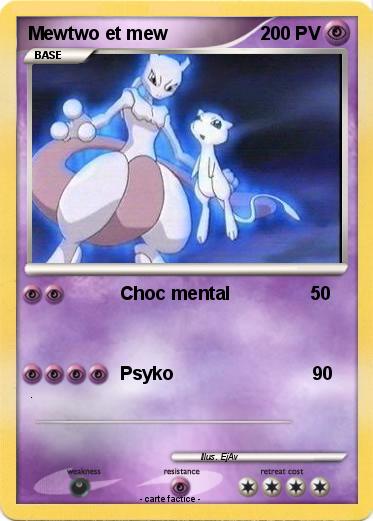 Pokemon Mewtwo et mew
