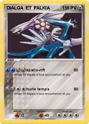 Pokemon DIALGA  ET  PALKIA