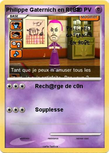 Pokemon Philippe Gaternich en R0BE