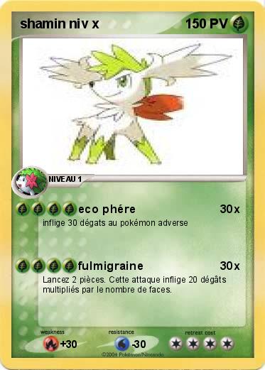 Pokemon shamin niv x