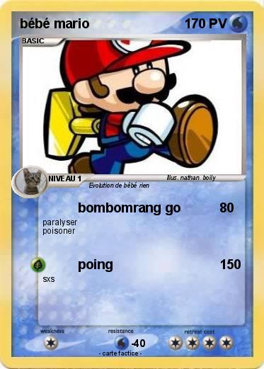 Pokemon bébé mario