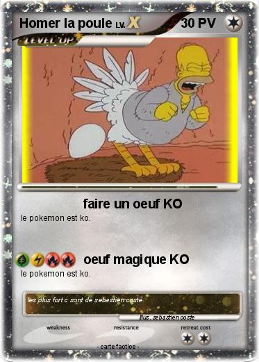 Pokemon Homer la poule