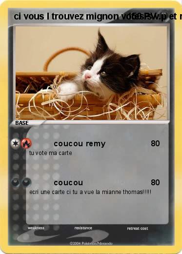 Pokemon ci vous l trouvez mignon votes s.v.p et remy