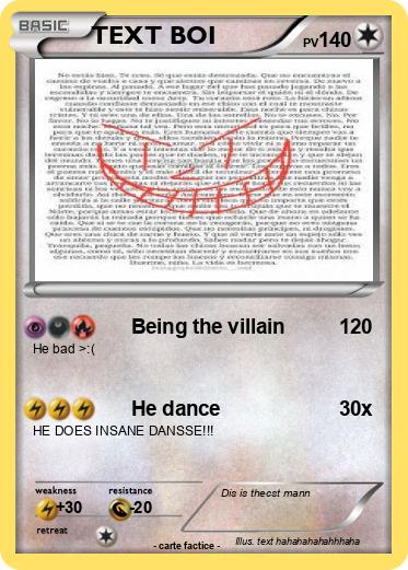Pokemon TEXT BOI