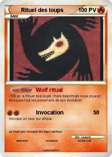 Pokemon Rituel des loups