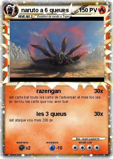 Pokemon naruto a 6 queues