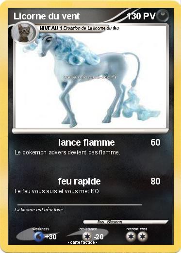 Pokemon Licorne du vent