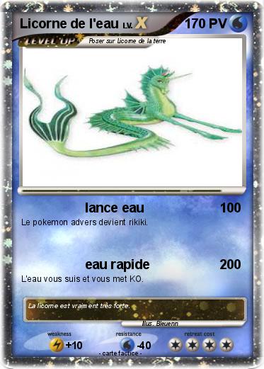 Pokemon Licorne de l'eau