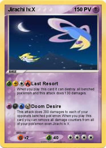 Pokemon Jirachi lv.X