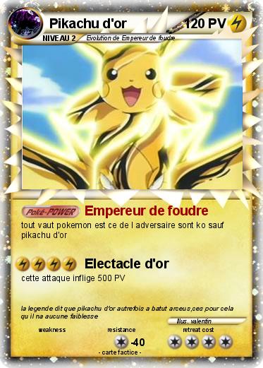 Pokemon Pikachu d'or
