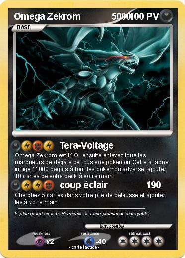 Pokemon Omega Zekrom            5000