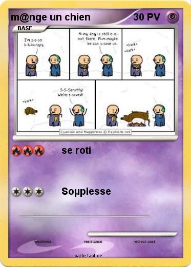 Pokemon m@nge un chien