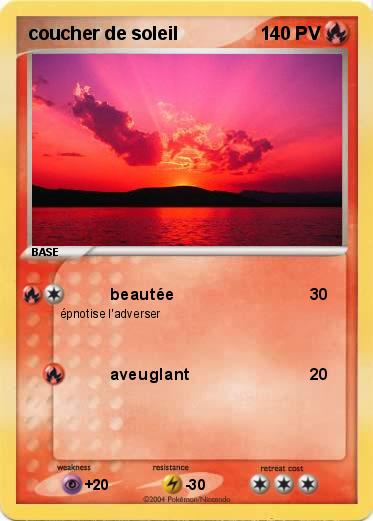 Pokemon coucher de soleil