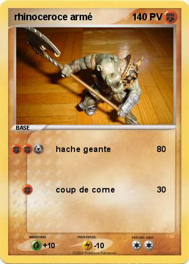 Pokemon rhinoceroce armé