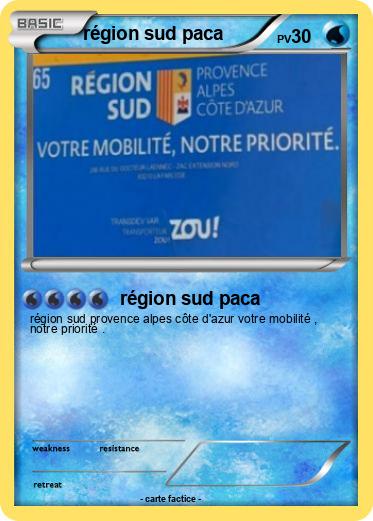 Pokemon région sud paca