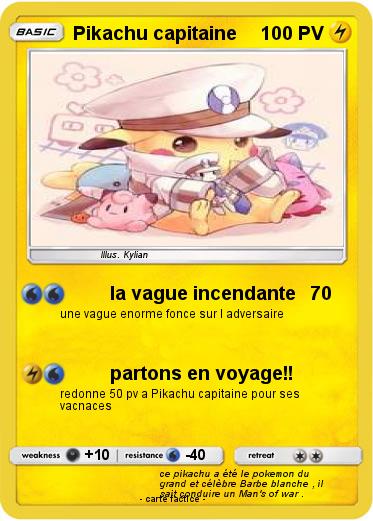 Pokemon Pikachu capitaine
