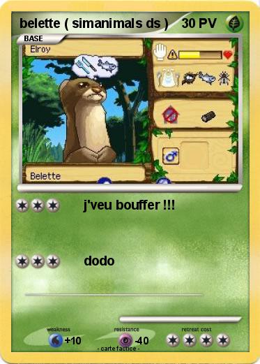 Pokemon belette ( simanimals ds )