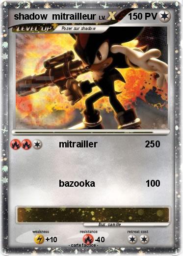 Pokemon shadow  mitrailleur