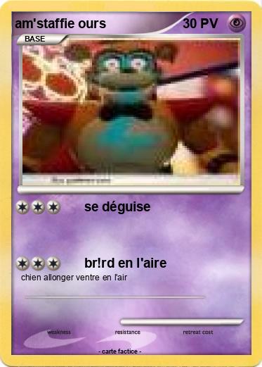 Pokemon am'staffie ours