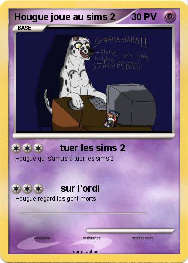 Pokemon Hougue joue au sims 2