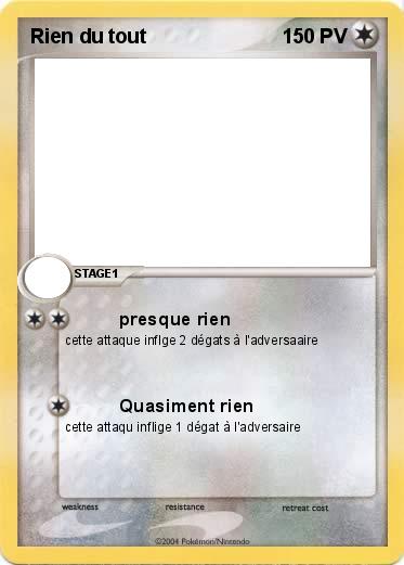 Pokemon Rien du tout