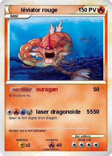 Pokemon léviator rouge