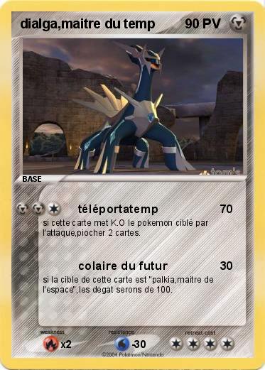 Pokemon dialga,maitre du temp