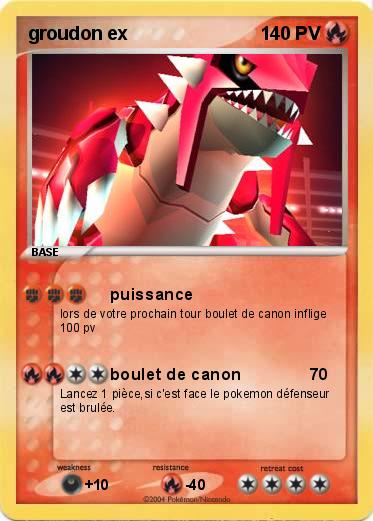 Pokemon groudon ex