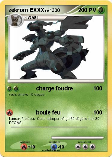 Pokemon zekrom EXXX
