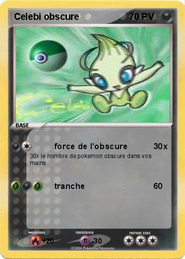 Pokemon Celebi obscure