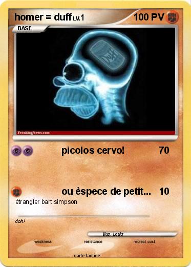 Pokemon homer = duff