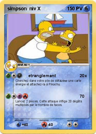 Pokemon simpson  niv X