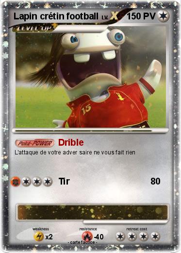 Pokemon Lapin crétin football