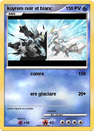 Pokemon kuyrem noir et blanc