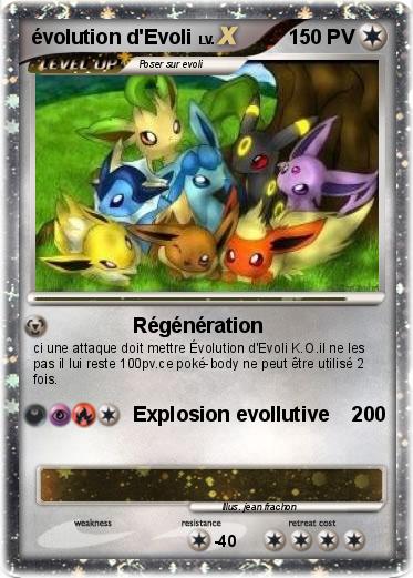 Pokemon évolution d'Evoli