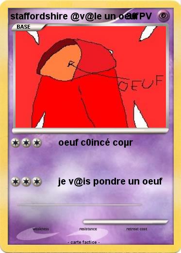 Pokemon staffordshire @v@le un oeuf