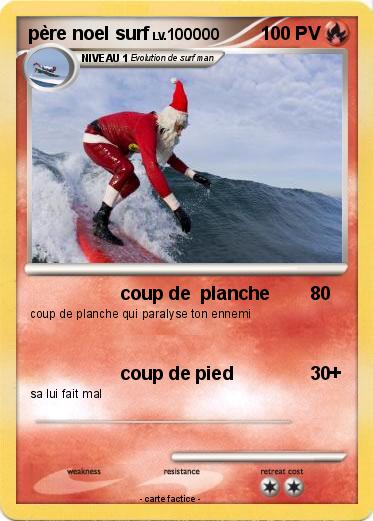 Pokemon père noel surf