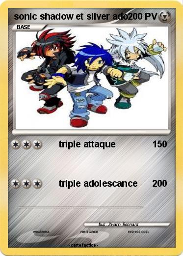 Pokemon sonic shadow et silver ado