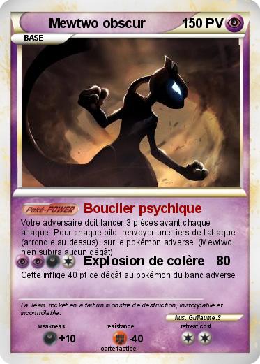 Pokemon Mewtwo obscur