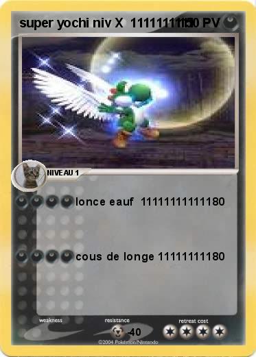 Pokemon super yochi niv X  1111111111
