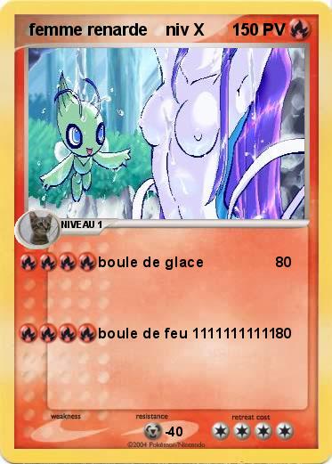 Pokemon  femme renarde    niv X
