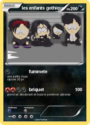 Pokemon les enfants gothique