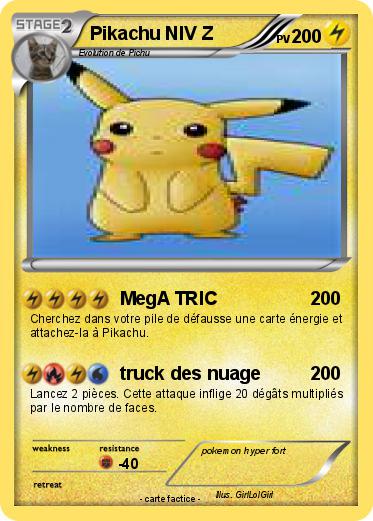 Pokemon Pikachu NIV Z