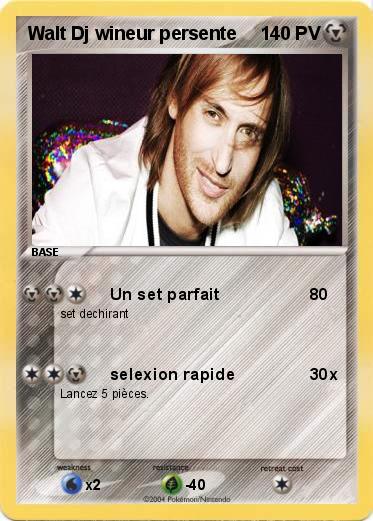 Pokemon Walt Dj wineur persente