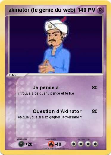 Pokemon akinator (le genie du web)